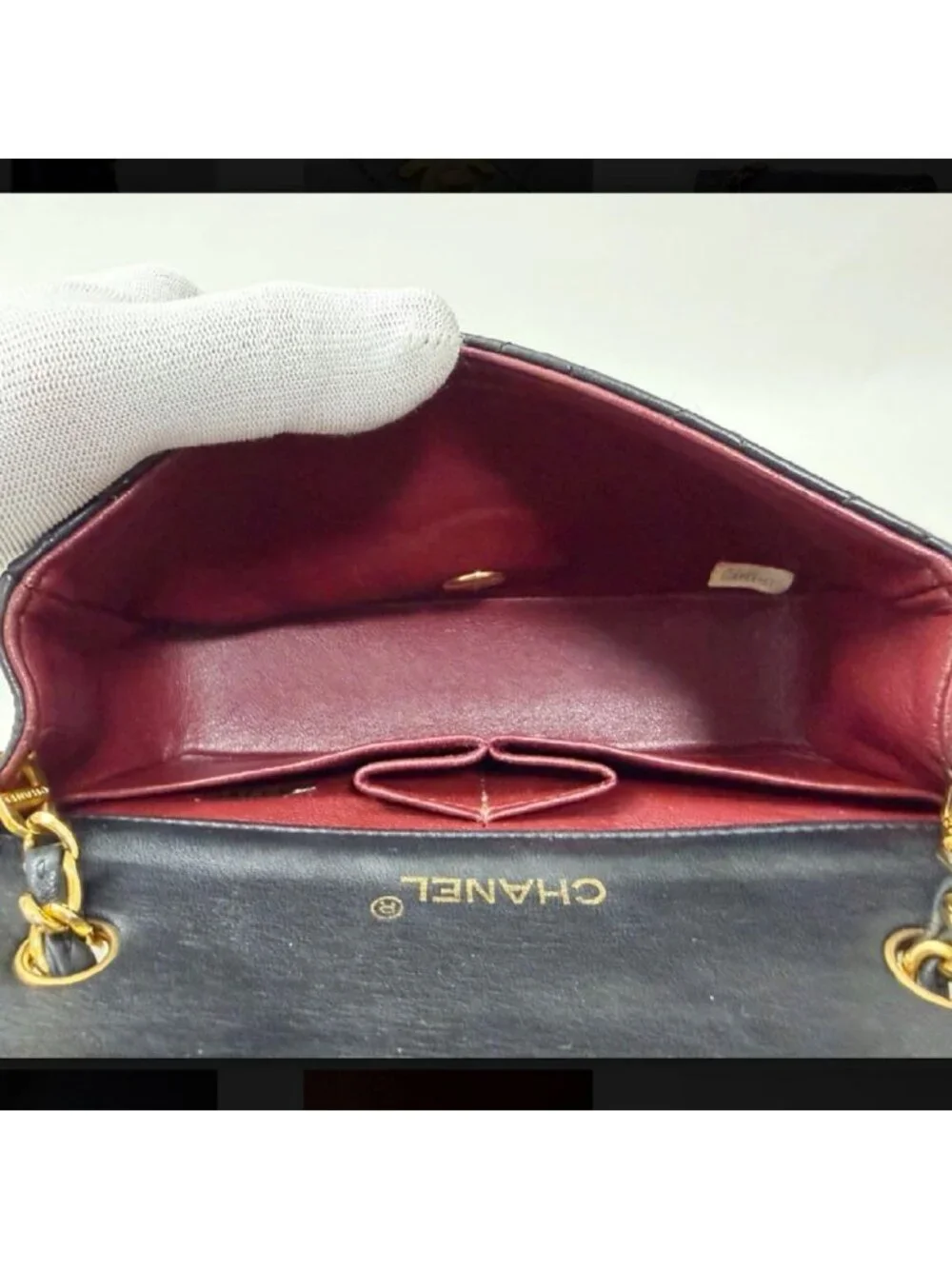 Chanel Lambskin Full Flap Quilted Chain Shoulder